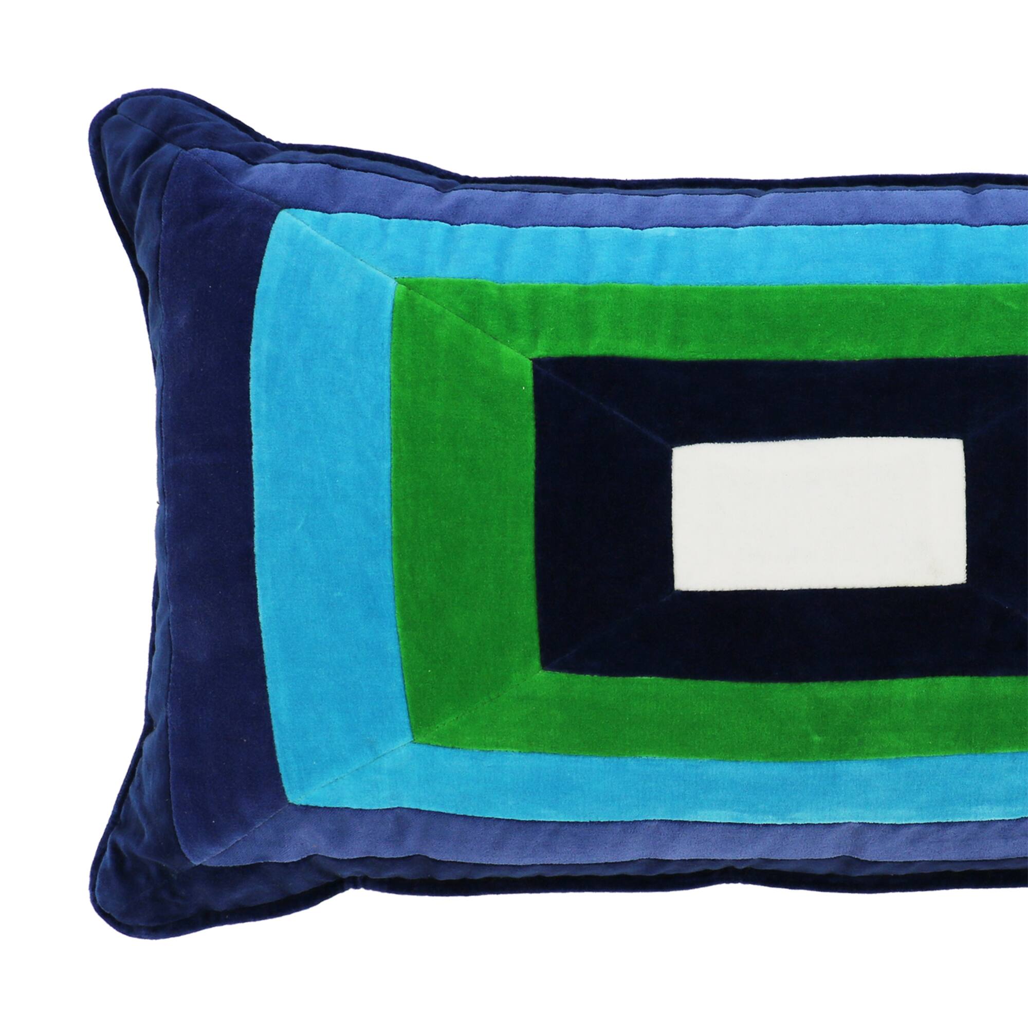 Jonathan Adler x Michaels 14" x 24" Blue & Green Rectangle Pillow
